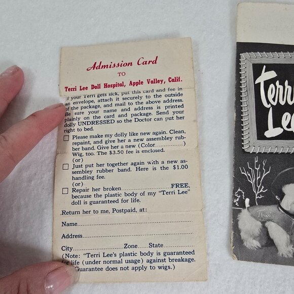 Terri Lee Doll Catalog Lot 1950s Halloween Pamphlet Ephemera Booklets Paperwork - Picture 5 of 16